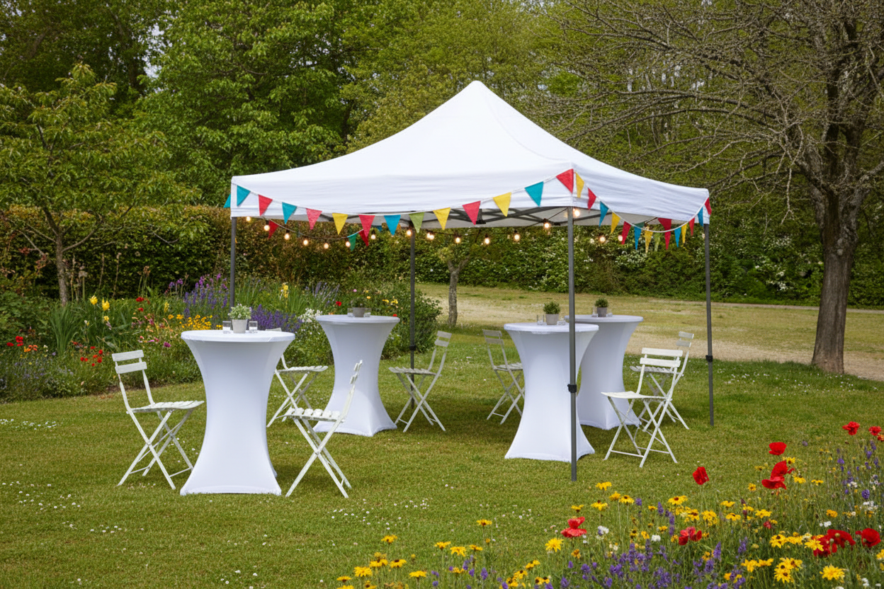 Fête de village en jardin