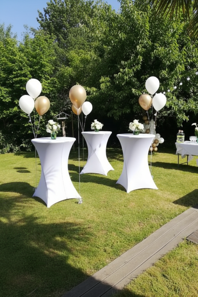 Outdoor cocktail event portrait